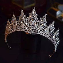 Load image into Gallery viewer, Sparkling Crystal Rhinestones Tiaras-Bridal Headpiece- Wedding or Quinceanera Crown
