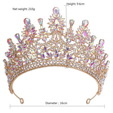 Load image into Gallery viewer, Creme de la Creme Floral Peaks Design Tiaras-Crown
