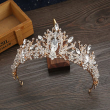 Load image into Gallery viewer, It&#39;s My Quince Tiara for Quinceañera -  White or Gold Crystal for a Bridal Crown 
