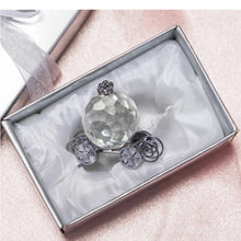 Load image into Gallery viewer, Boxed Silver Crystal Carriage Favor-Princess Theme Event
