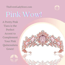 Load image into Gallery viewer, Fabulosa Princess Quinceanera Tiara Headpiece - Mis Quince Crown
