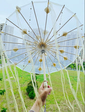 Load image into Gallery viewer, Paper Silk Parasol - Decorative Umbrella for Bridal Shower or Baby Shower

