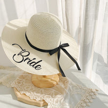 Load image into Gallery viewer, Bride to Be Pamela- Bridesmaid Beach Hat - Bachelorette Party Gift Bag
