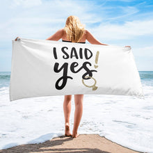 Load image into Gallery viewer, I Said Yes Beach Hat-Beach Towel-Fun Beach Eyeglasses for Bride-Wedding
