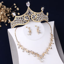 Load image into Gallery viewer, Regal Swirls Baroque Rhinestone Bridal Jewelry Sets

