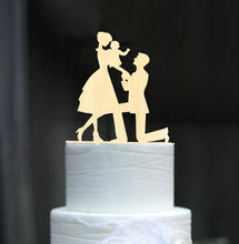 Load image into Gallery viewer, Family Wedding Cake Topper Bride and Groom Cake Toppers with Kids- Boy or Girl
