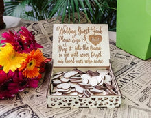 Load image into Gallery viewer, Personalized Fancy Monogram Wooden Wedding Guest Book Alternative Guest Wish Drop Box-Frame
