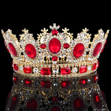 Load image into Gallery viewer, Luxuries Crystal Flower Majesty Crown for Wedding-Pageant or Mis Quince Tiaras
