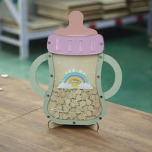 Load image into Gallery viewer, Personalized Milk Bottle Design Baby Shower Wish Drop Box - Guest Book Alternative
