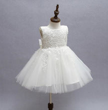 Load image into Gallery viewer, Lace and Tulle Flower Fancy Children Wedding Party Flower Girl Ceremony Dress
