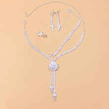 Load image into Gallery viewer, New Arrival Elegant Lariat Dangle Necklace Evening Jewelry Set - Bridal - Quinceanera

