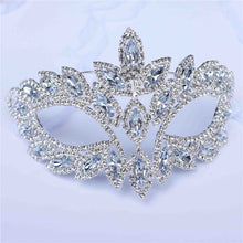 Load image into Gallery viewer, Luxury Masquerade Crystal Rhinestone Party Mask
