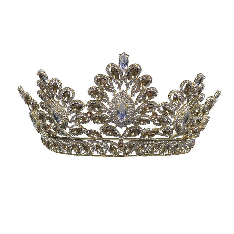 European Grand Crystal Crown for Bride or Quinceanera