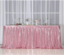 Load image into Gallery viewer, Sequin Rectangular Table Skirting for Party Tables - Wedding Decoration-Party Linen
