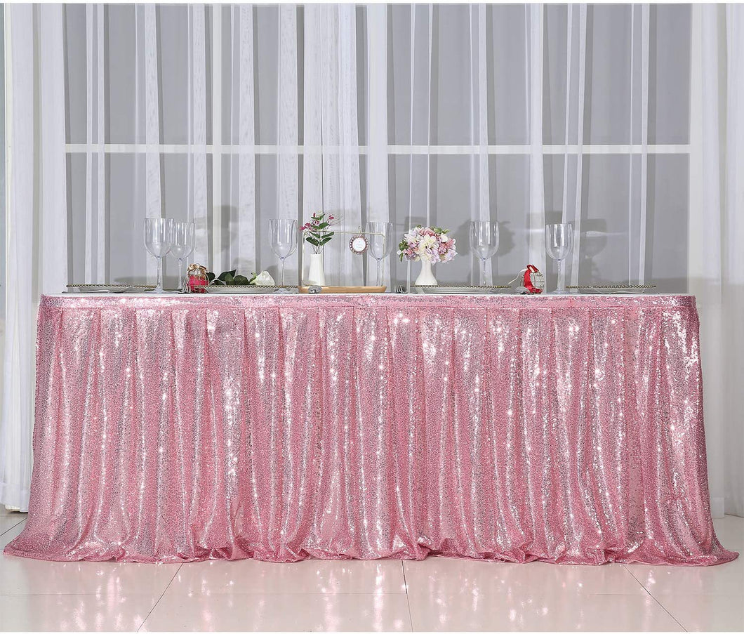Sequin Rectangular Table Skirting for Party Tables - Wedding Decoration-Party Linen