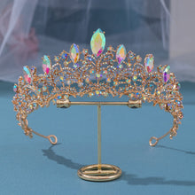 Load image into Gallery viewer, Gorgeous Pink - Lavender Purple or Crystal Tone Princess Rhinestone Tiara
