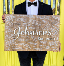 Load image into Gallery viewer, Rustic Wedding Sign - A Wooden Wedding Guest Book Alternative
