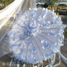 Load image into Gallery viewer, Fancy Decorative Parasols -Umbrellas with Ribbons and Flowers
