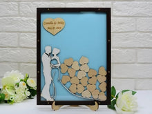 Load image into Gallery viewer, Bride and Groom Wedding Wish Drop Frame-Guest Book Alternative
