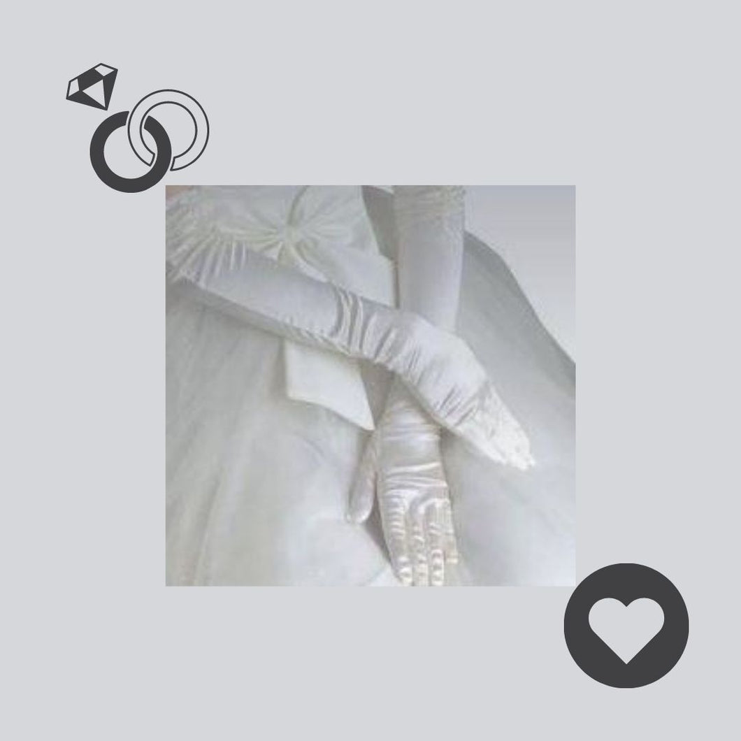 White Wedding Women's Long Gloves - Elegant for Special Occasions