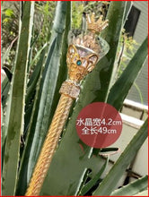 Load image into Gallery viewer, Rhinestone Fairy Scepter with Crown Top
