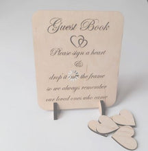 Load image into Gallery viewer, Bride and Groom Wedding Wish Drop Frame-Guest Book Alternative
