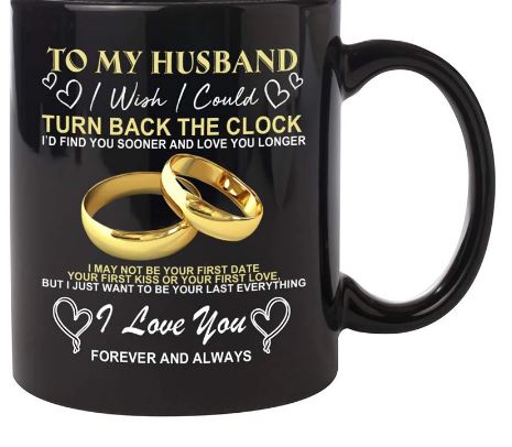 Mug Ceramic Cup For Wife or Husband- Wedding or Anniversary Gift