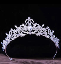 Load image into Gallery viewer, Daintiness Crystal Tiara - for Wedding or Quince

