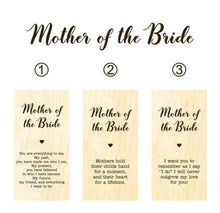 Load image into Gallery viewer, Wooden Rectangular Party VIP Mother of the Bride Seat Card - Wedding-Anniversary Celebration
