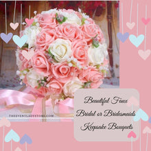 Load image into Gallery viewer, Handmade Floral Bouquets- Artificial Wedding Roses
