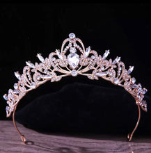 Load image into Gallery viewer, Daintiness Crystal Tiara - for Wedding or Quince
