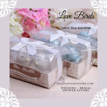 Load image into Gallery viewer, Feathering the Nest Love Birds Salt and Pepper Shaker wedding bridal shower favors and gifts

