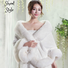 Load image into Gallery viewer, Winter Gorgeous Wedding Shawls - Women Wraps - Bridal Jacket
