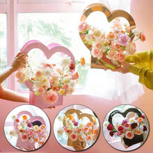 Load image into Gallery viewer, Heart Shape Portable  Flower Box Bag Paper Packaging Box For Weddings
