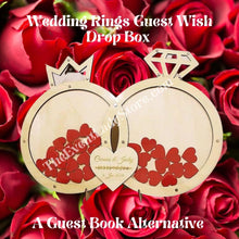 Load image into Gallery viewer, Wedding Engagement Rings-Wish Frame-Drop Box-Guest Book Alternative

