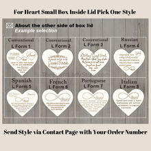Load image into Gallery viewer, Unique Bridal Decoration Rustic Heart Guest Book Option - Wedding Wishes Frame with Heart Box
