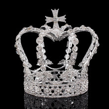 Load image into Gallery viewer, Crystal Royalty King or Queen Crown
