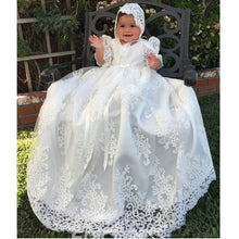Load image into Gallery viewer, Baby Girl Fancy Embroidered Christening Baptism Dress - Gown
