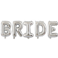 Load image into Gallery viewer, Letter Foil and Latex Assorted Balloon Decorations for Weddings-Just Married- Bridal Showers- Bride to Be-Team Bride
