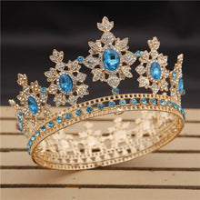 Load image into Gallery viewer, Luxury Royal England Wedding Gold Crown-Bride Tiara-Hair Jewelry
