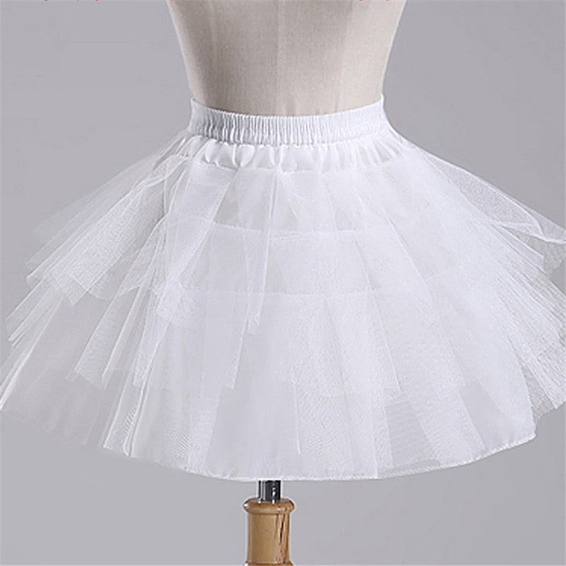 Short Toddler Girls Petticoat Crinoline Skirt Petticoats