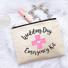 Load image into Gallery viewer, Cute Bridal Make Up Bag - Regret Nothing - Emergency Kit Recovery Bag for Bachelorette Party Bridal Shower
