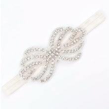 Load image into Gallery viewer, Headband Faux Pearls-Rhinestone Hairbands for Flower Girl at Wedding-Bridal Headwear
