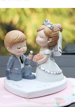 Load image into Gallery viewer, Cute Style Bride and Groom Wedding Cake Topper Figurines
