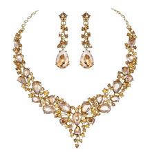 Load image into Gallery viewer, Gorgeous Crystal Jewelry Necklace and Earrings Set
