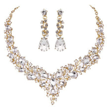 Load image into Gallery viewer, Gorgeous Crystal Jewelry Necklace and Earrings Set
