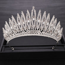 Load image into Gallery viewer, Your Majesty Rhinestone Crystal Gold or Silver Wedding Crown-Bridal Tiara-Hair Jewelry
