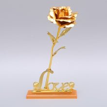 Load image into Gallery viewer, Foil Plated Love Rose Sign-In Area Decoration - Wedding Decor- Creative Gift.
