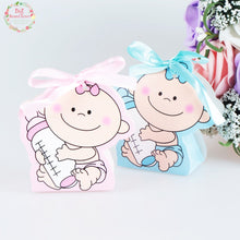 Load image into Gallery viewer,  Baby Girl And Boy Paper Gift Box Party Baby Shower Candy Box 
