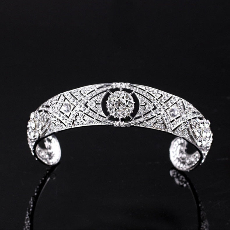 Luxury Austrian Rhinestone Princess Inspired Bridal Crown-Crystal Tiara